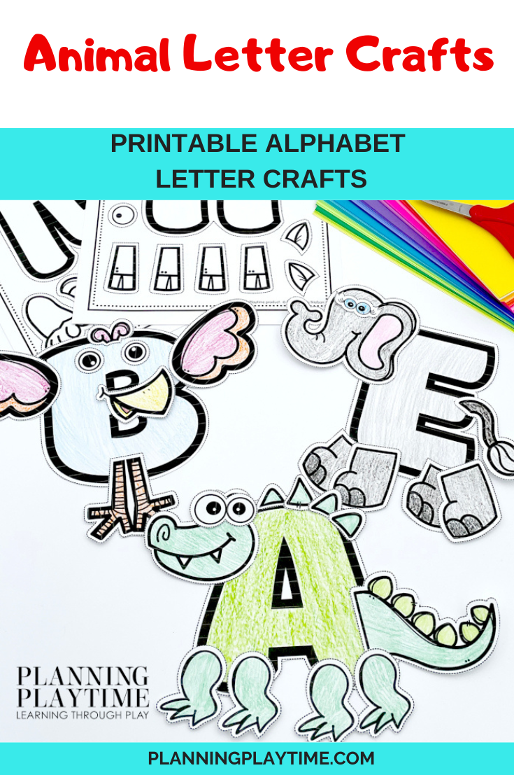 Printable Alphabet Animal Letter Crafts Planning Playtime Printable Alphabet Animal Letter Crafts Planning Playtime