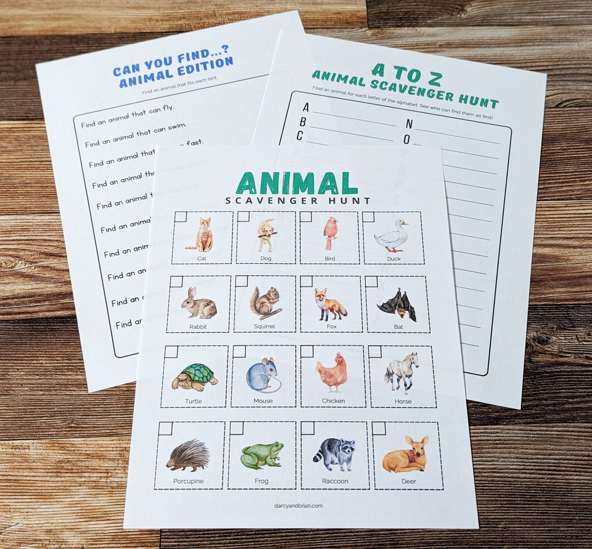 Printable Animal Scavenger Hunt For Educational Fun