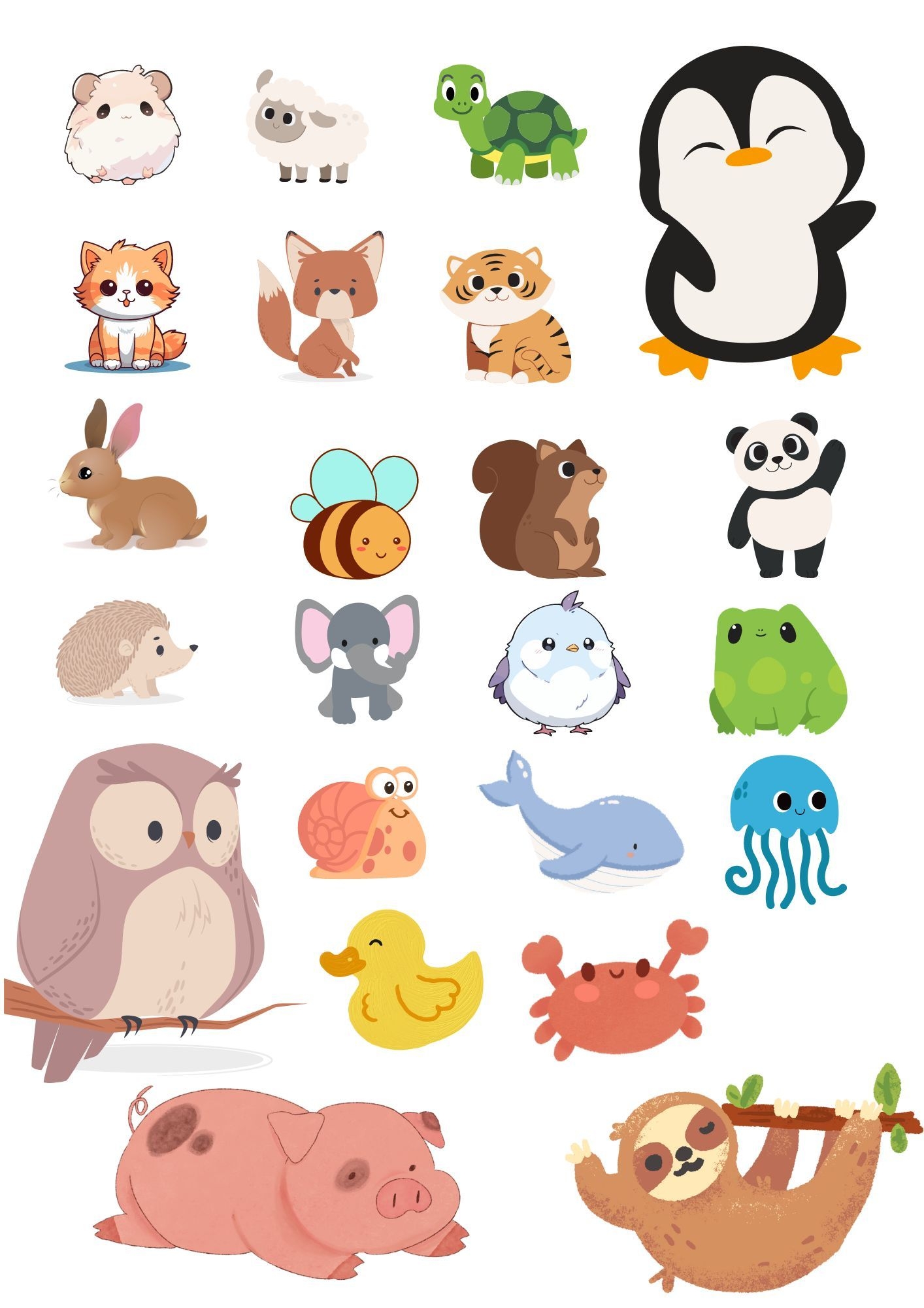 Printable Animal Stickers By Rosaliegonzales Raket PH Printable Animal Stickers By Rosaliegonzales Raket PH
