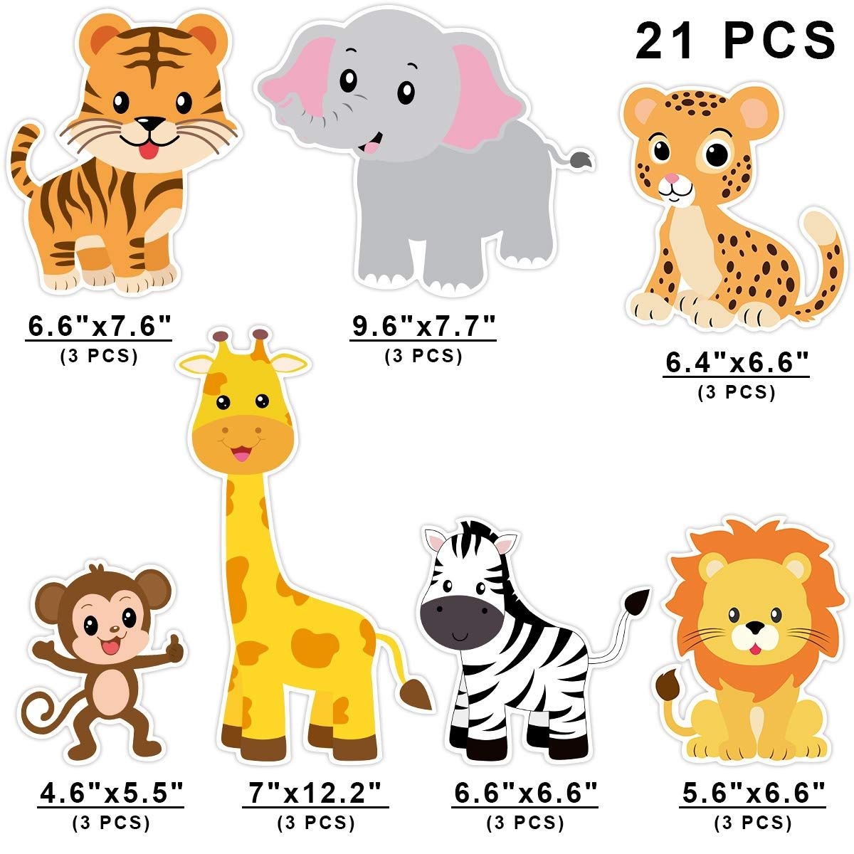 free printable jungle animals free printable jungle animals