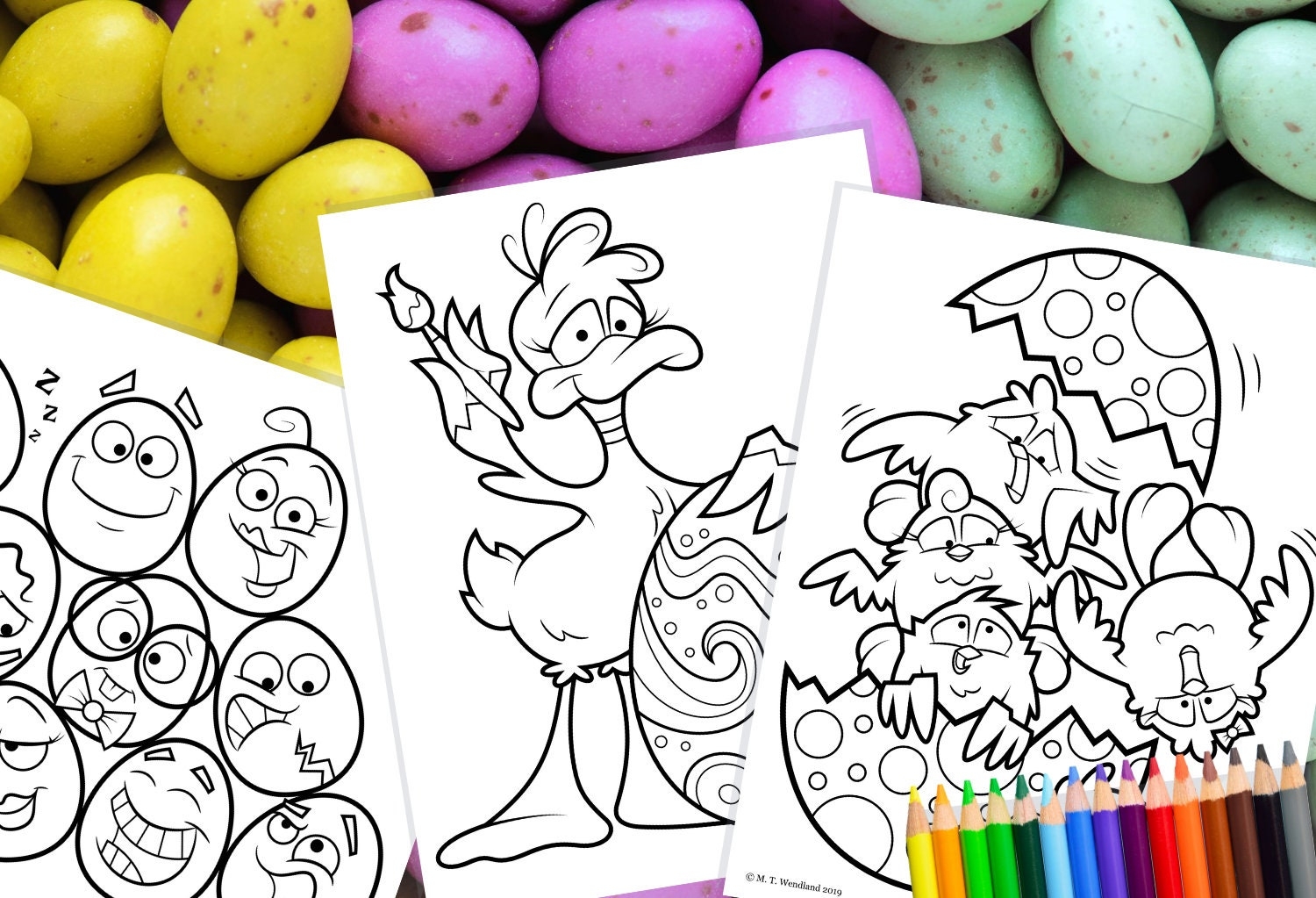 Printable Easter Coloring Pages Crafts For Kids Art For Kids Family Activities Holiday Coloring School Activity Coloring Pages Etsy
