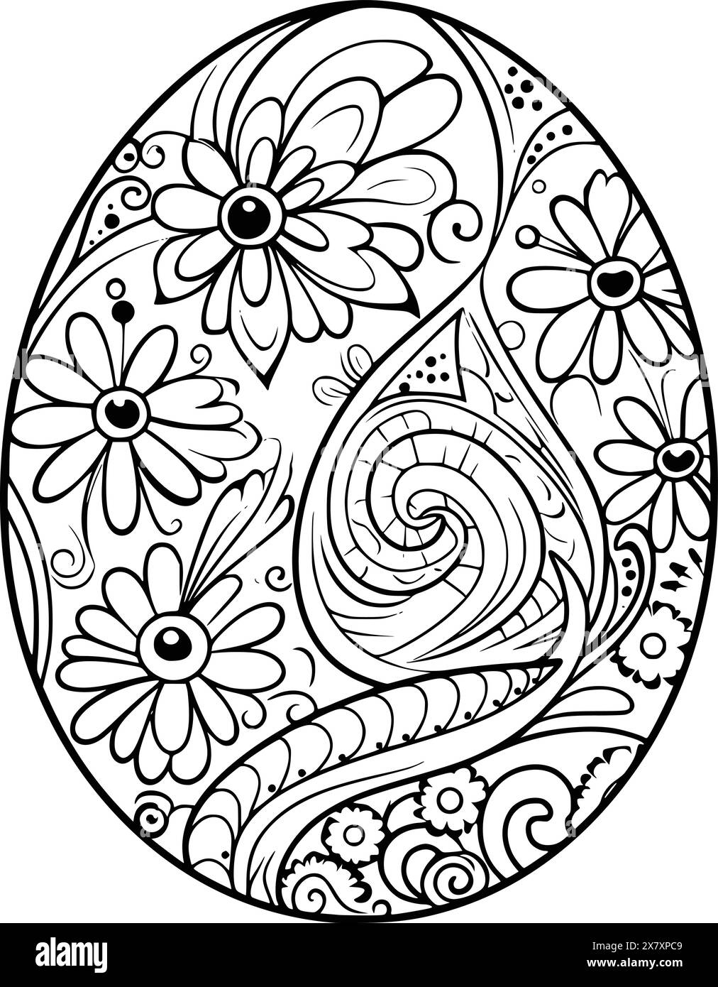 easter eggs to coloring pages