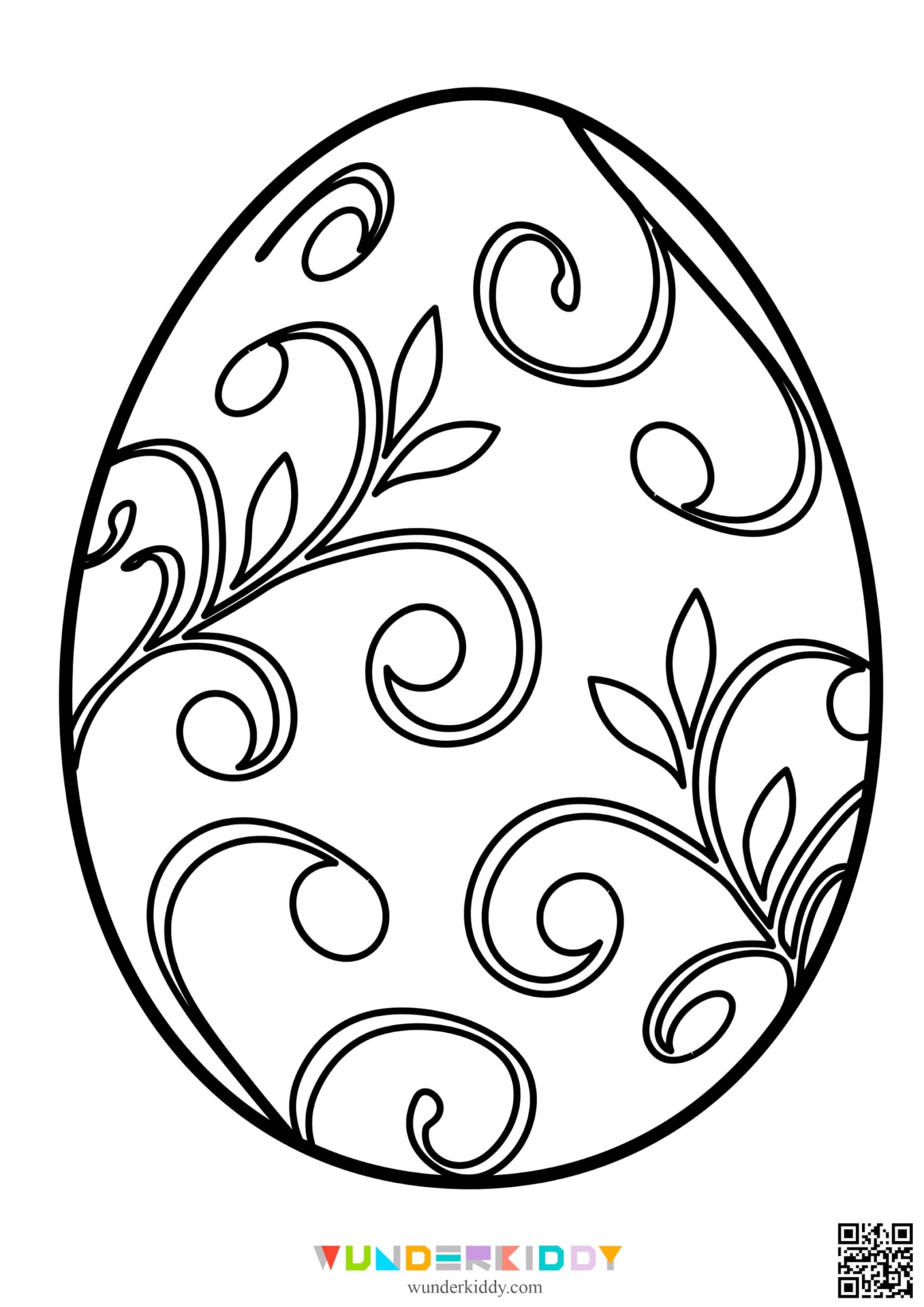 Printable Easter Egg Template And Colouring Page PDF Printable Easter Egg Template And Colouring Page PDF