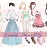 Printable Paper Dolls Anime Printable Activity Book For Girls Instant Download Dress Up Etsy
