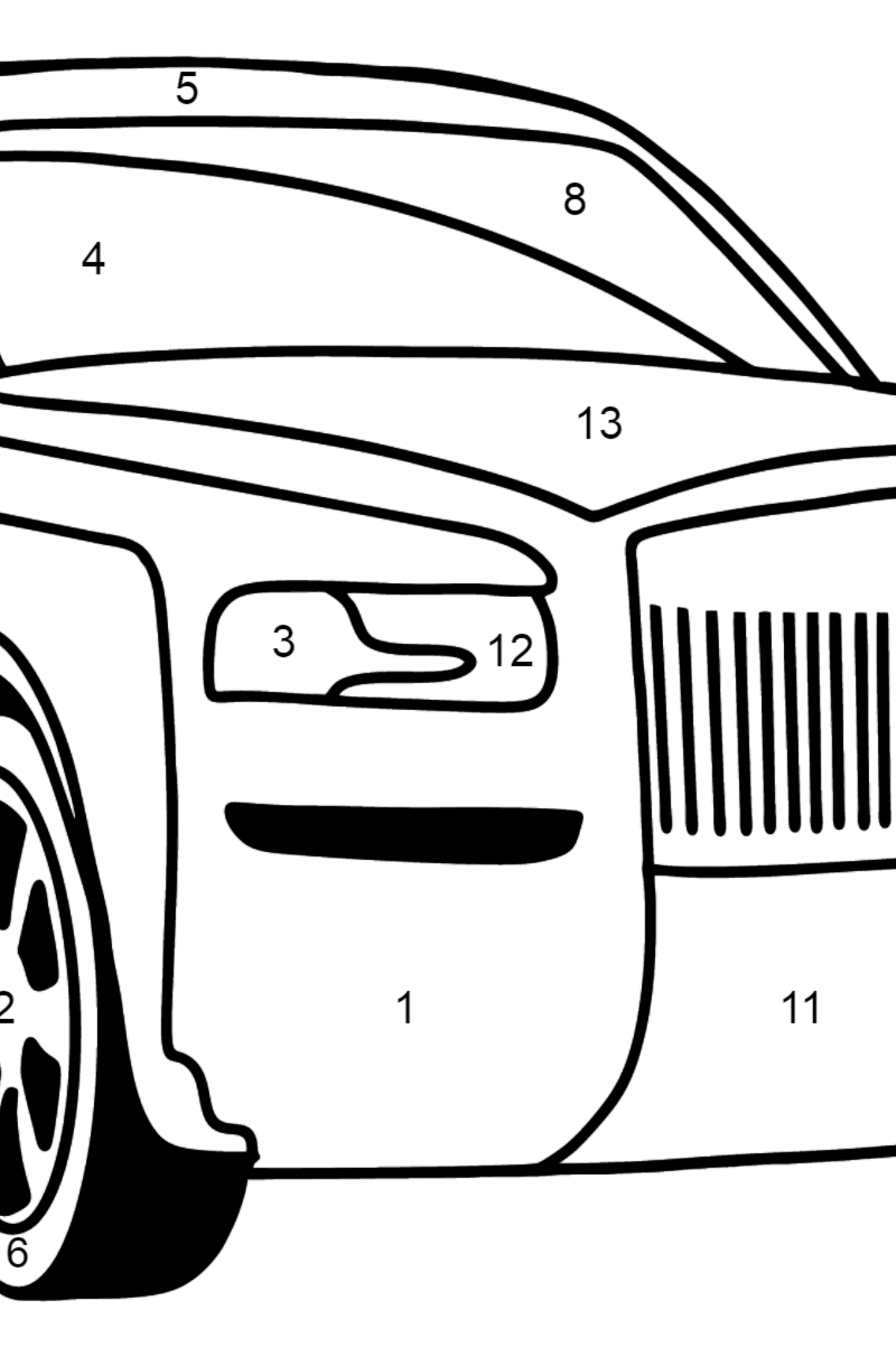 rolls royce car coloring pages