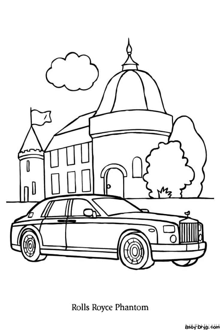 Rolls Royce Phantom Coloring Page Coloring Rolls Royce