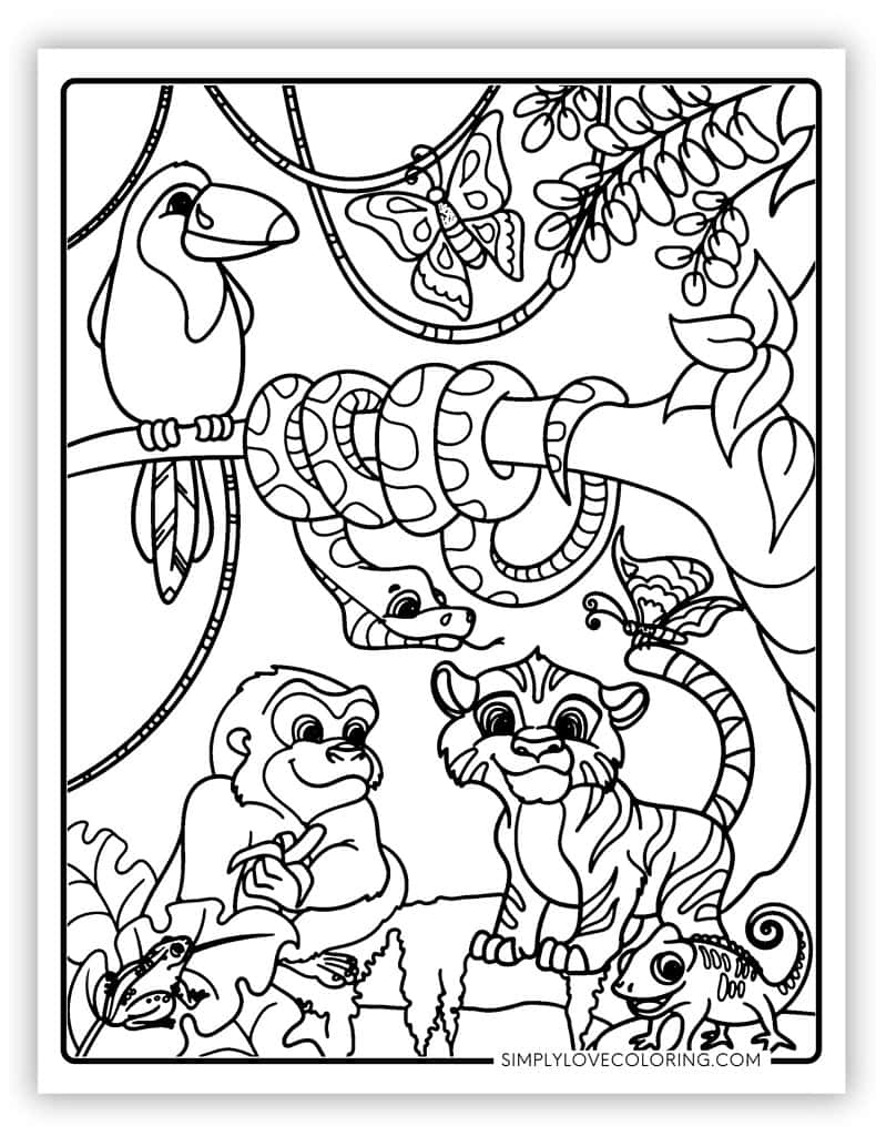 Safari Coloring Pages Free PDF Printables Simply Love Coloring Safari Coloring Pages Free PDF Printables Simply Love Coloring