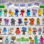 Sesame Street Characters Digital Download Etsy
