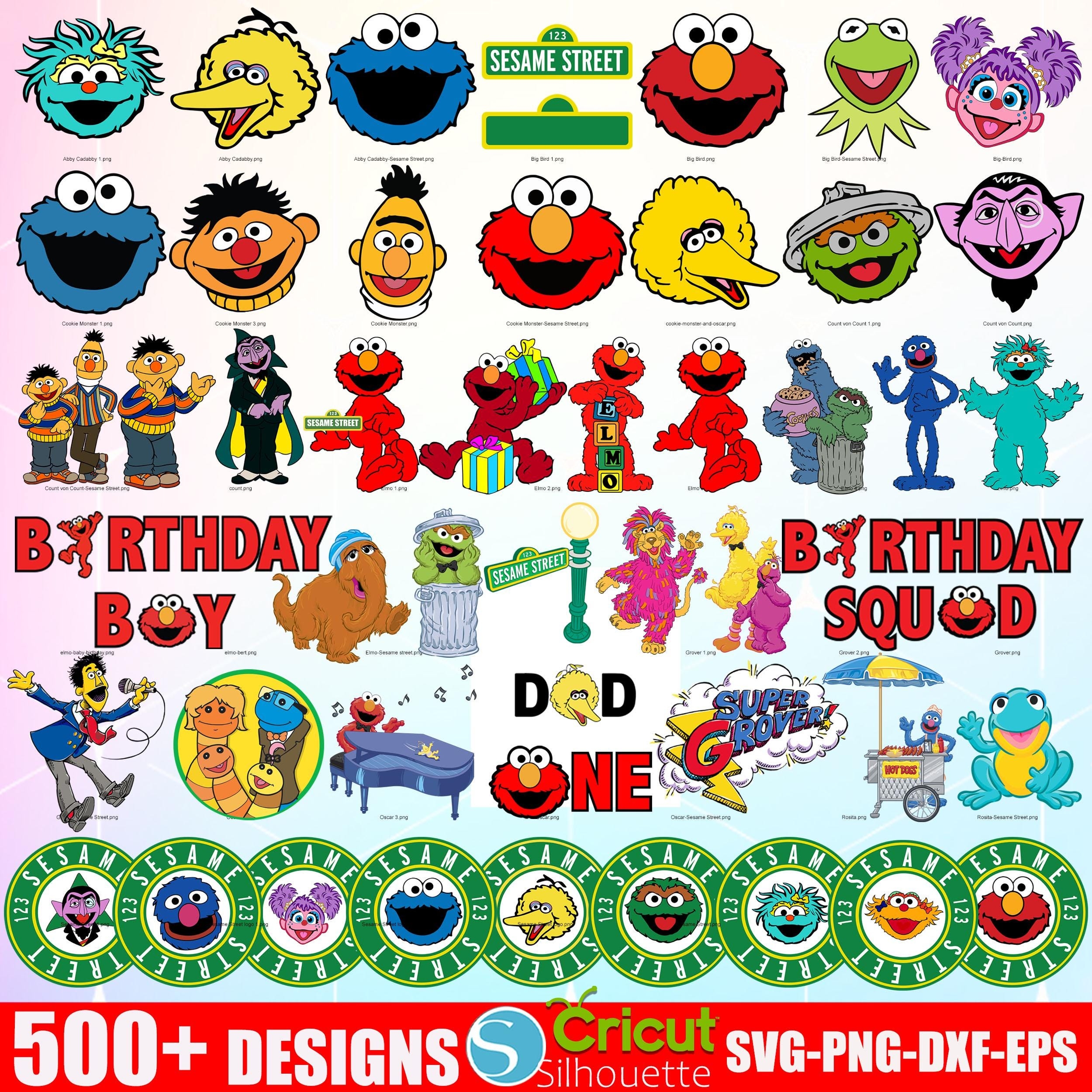 Sesame Street Characters Printable Etsy Sesame Street Characters Printable Etsy