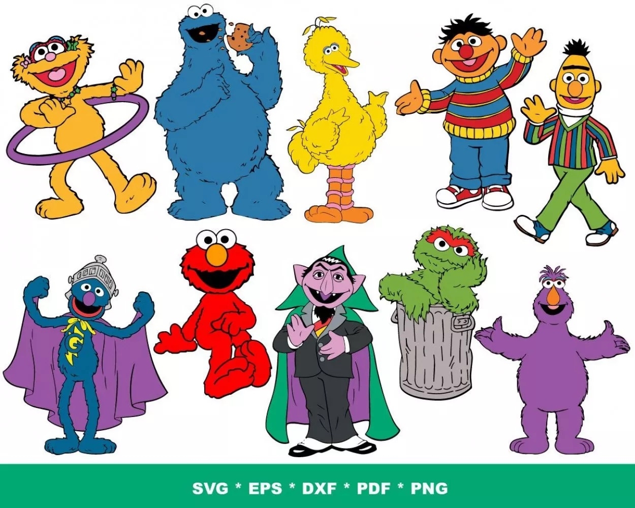 printable sesame street characters