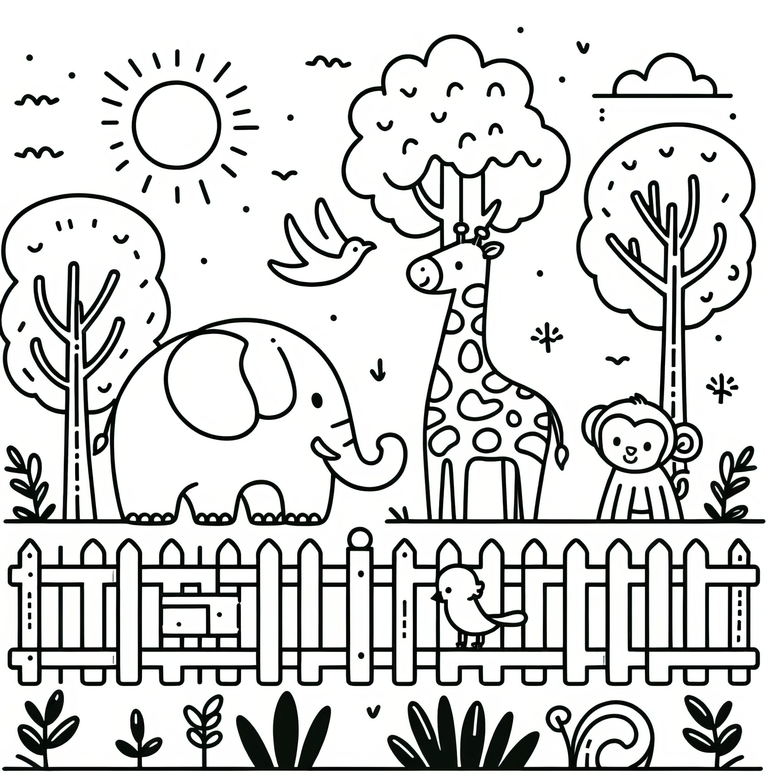 free printable zoo animal coloring pages free printable zoo animal coloring pages