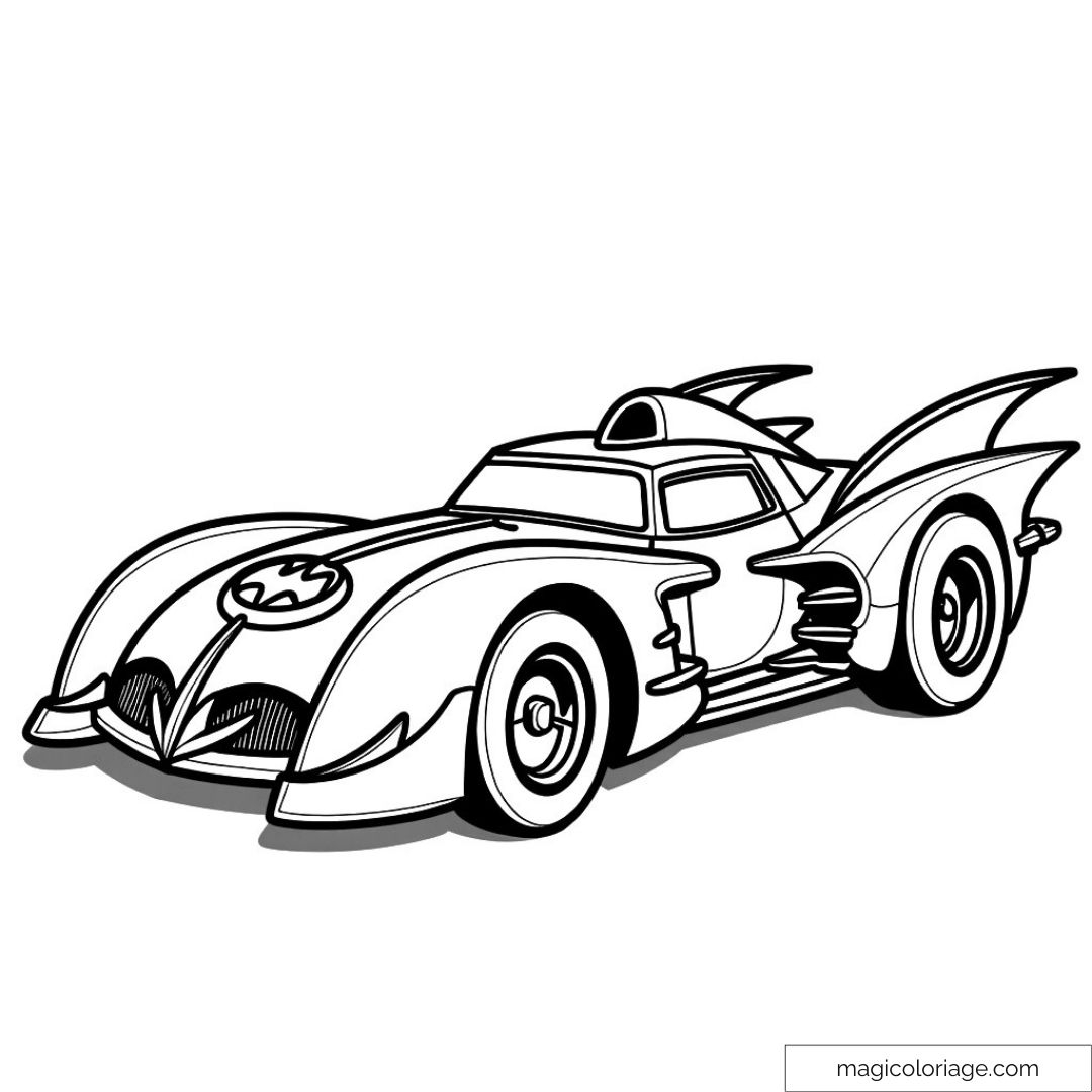 Spectacular Batmobile Coloring For Young Fans Spectacular Batmobile Coloring For Young Fans
