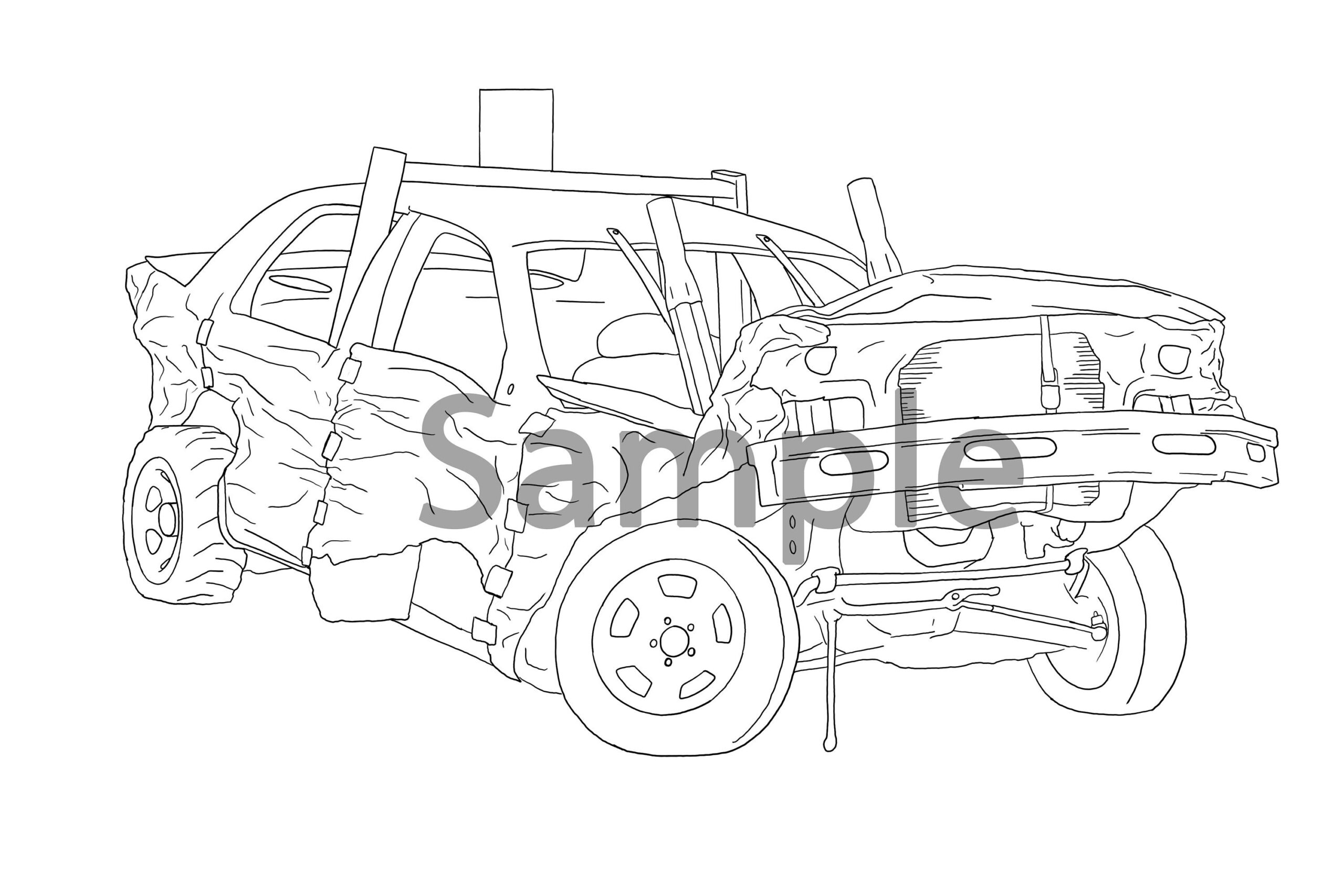Standard Demolition Derby Coloring Book Etsy Standard Demolition Derby Coloring Book Etsy