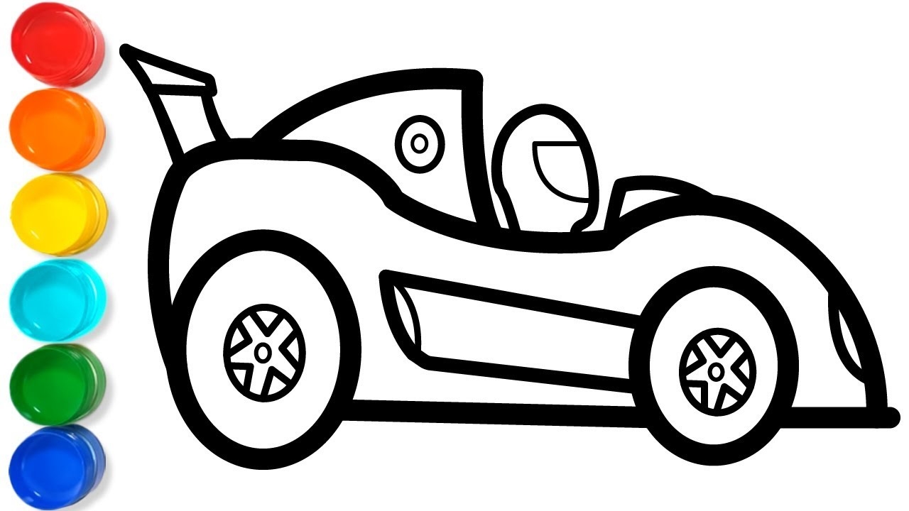 Step By Step Race Car Drawing And Coloring Pages For Kids Toddlers Kids Colors TV YouTube Step By Step Race Car Drawing And Coloring Pages For Kids Toddlers Kids Colors TV YouTube