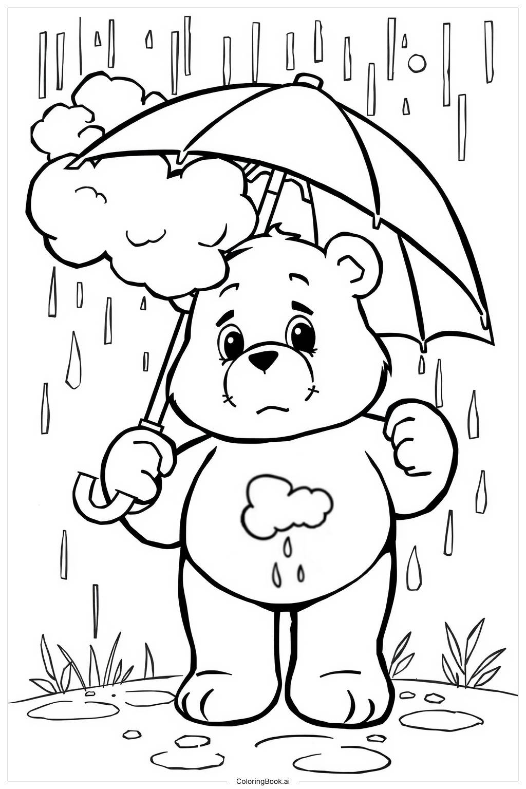 Stoner Care Bear Stargazing At Night 2 Coloring Page Free PDF PNG Printable Stoner Care Bear Stargazing At Night 2 Coloring Page Free PDF PNG Printable