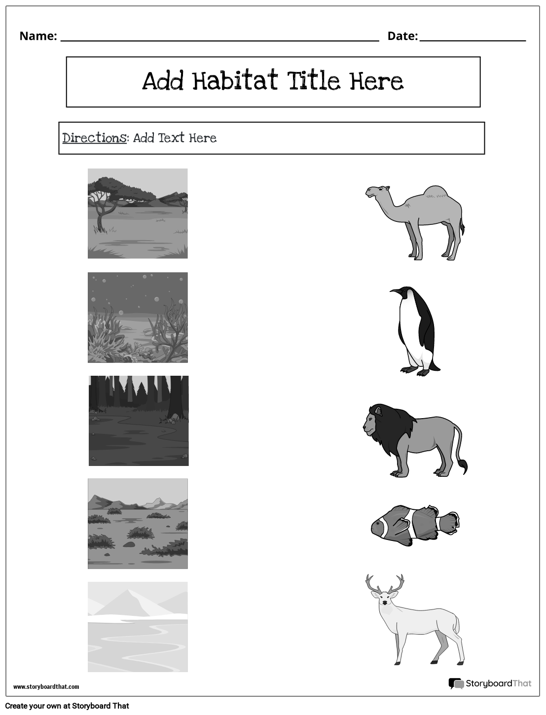 printable animal habitats worksheets printable animal habitats worksheets