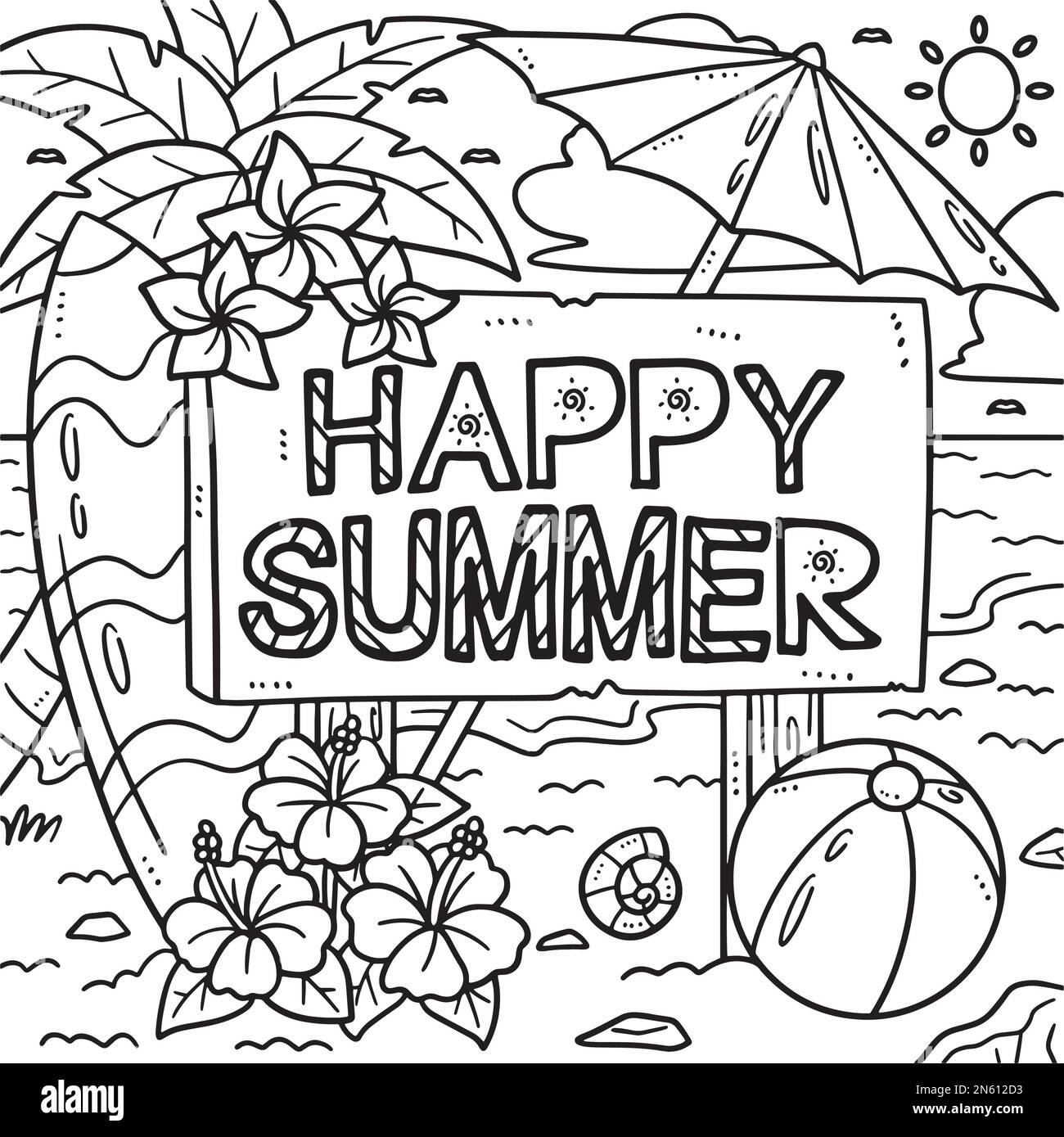 happy summer holidays coloring pages printable happy summer holidays coloring pages printable