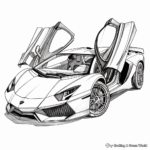 Supercar Coloring Pages Free Printable