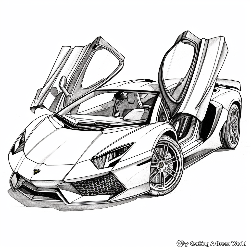 Supercar Coloring Pages Free Printable Supercar Coloring Pages Free Printable