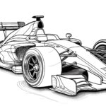 Supercars F1 Cars Coloring Pages For Kids digital Download Etsy