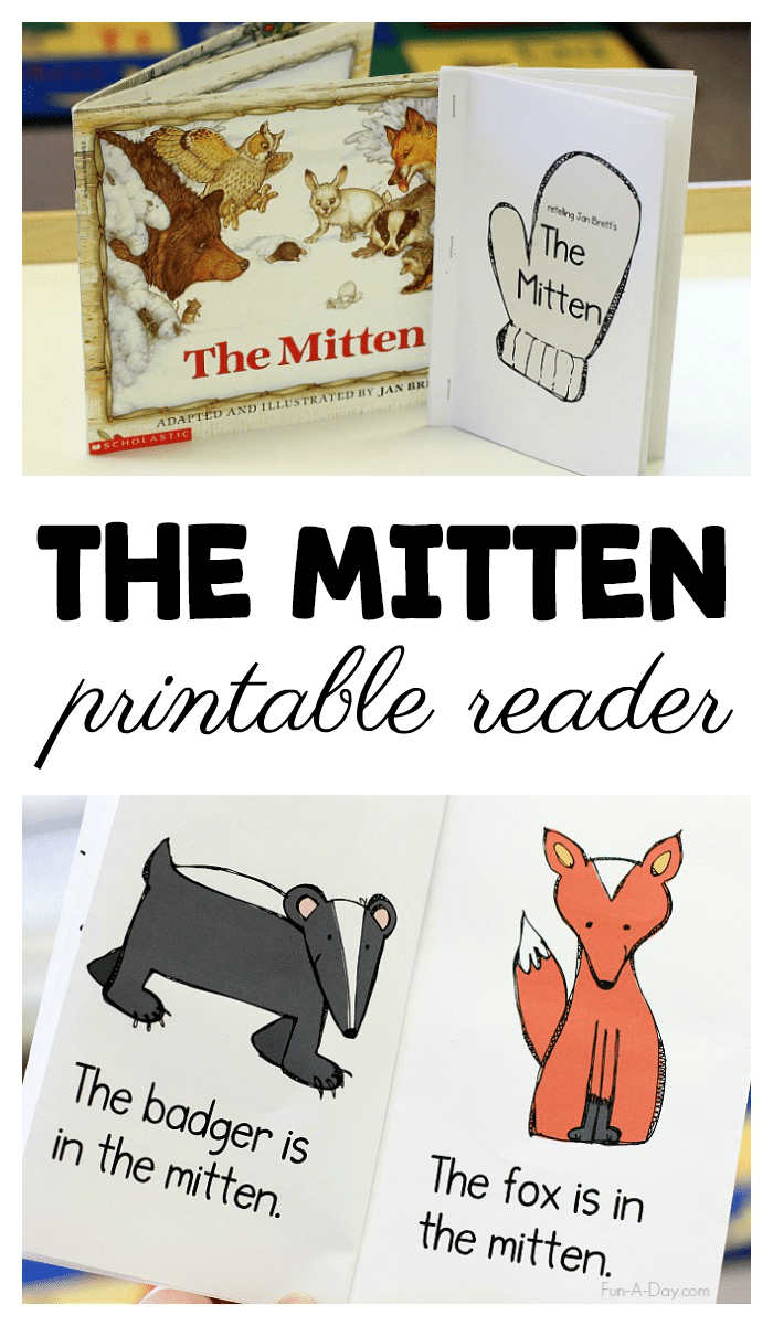 the mitten animals printable the mitten animals printable