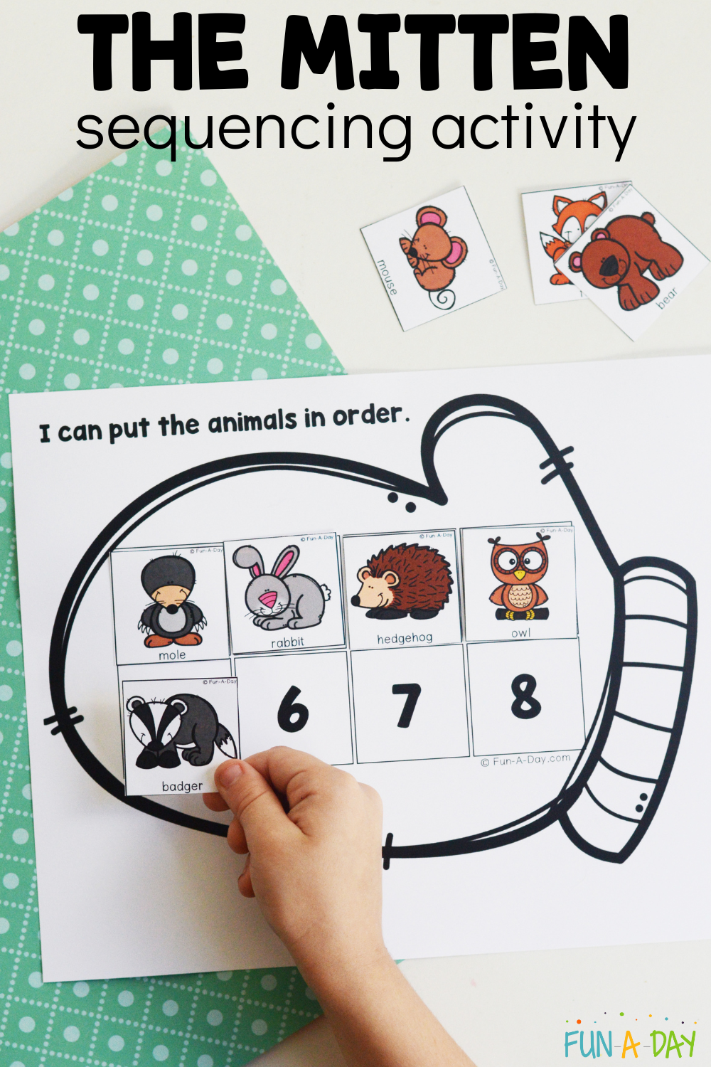 The Mitten Sequencing Activity Free Printable Fun A Day The Mitten Sequencing Activity Free Printable Fun A Day