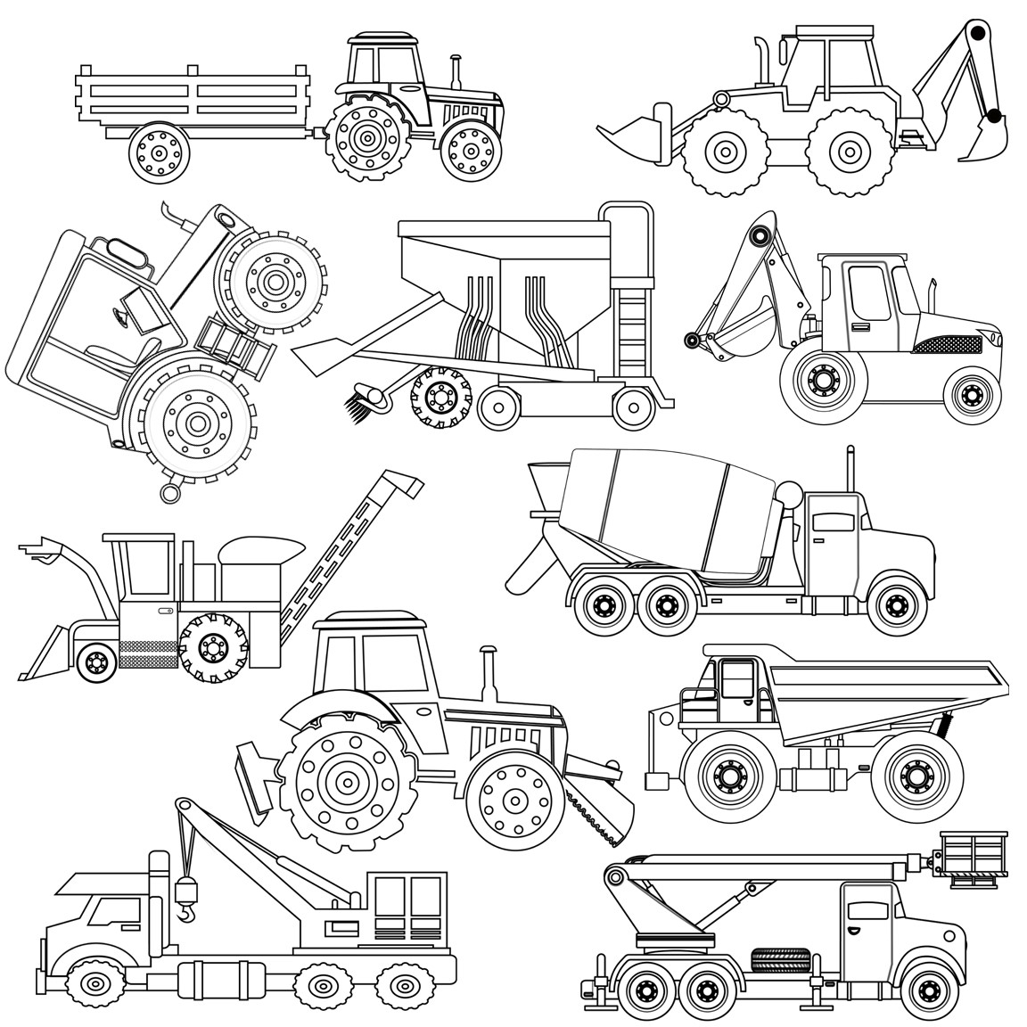 Tractor Trucks Coloring Pages Made By Teachers Tractor Trucks Coloring Pages Made By Teachers