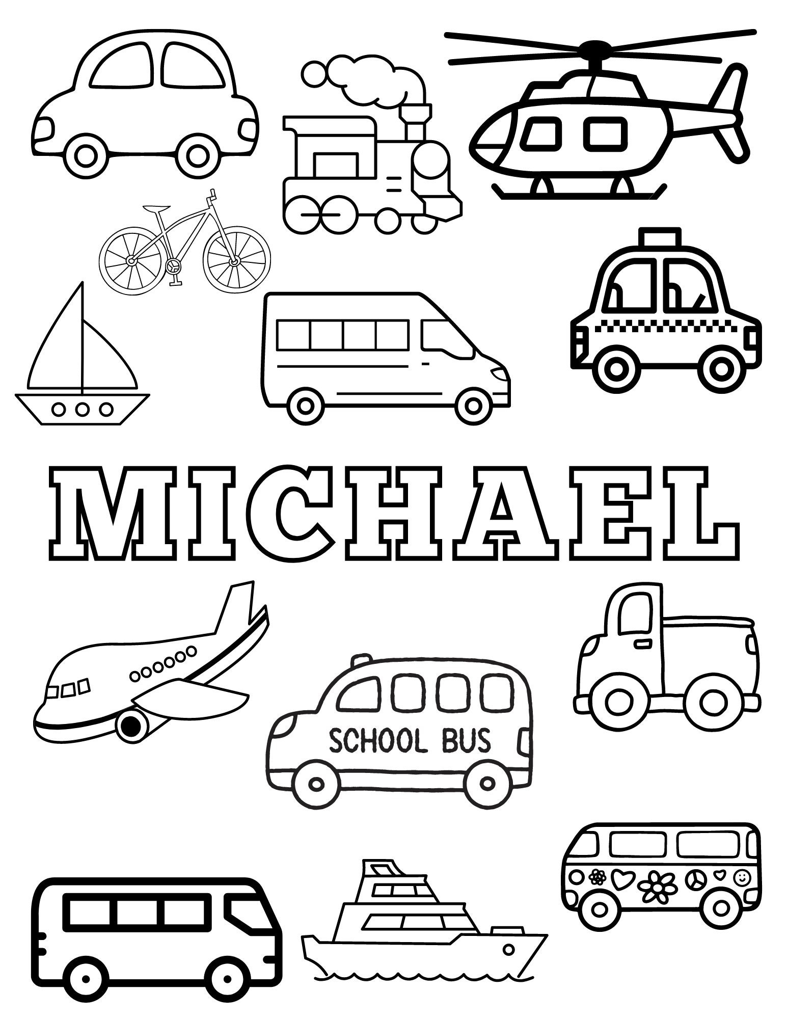 Travel And Transportation Coloring Sheet Etsy Travel And Transportation Coloring Sheet Etsy