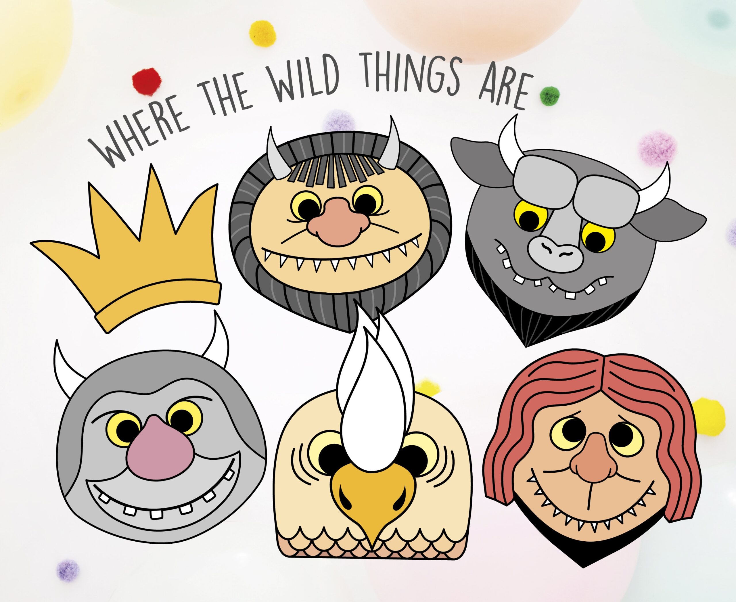 printable where the wild things are characters printable where the wild things are characters