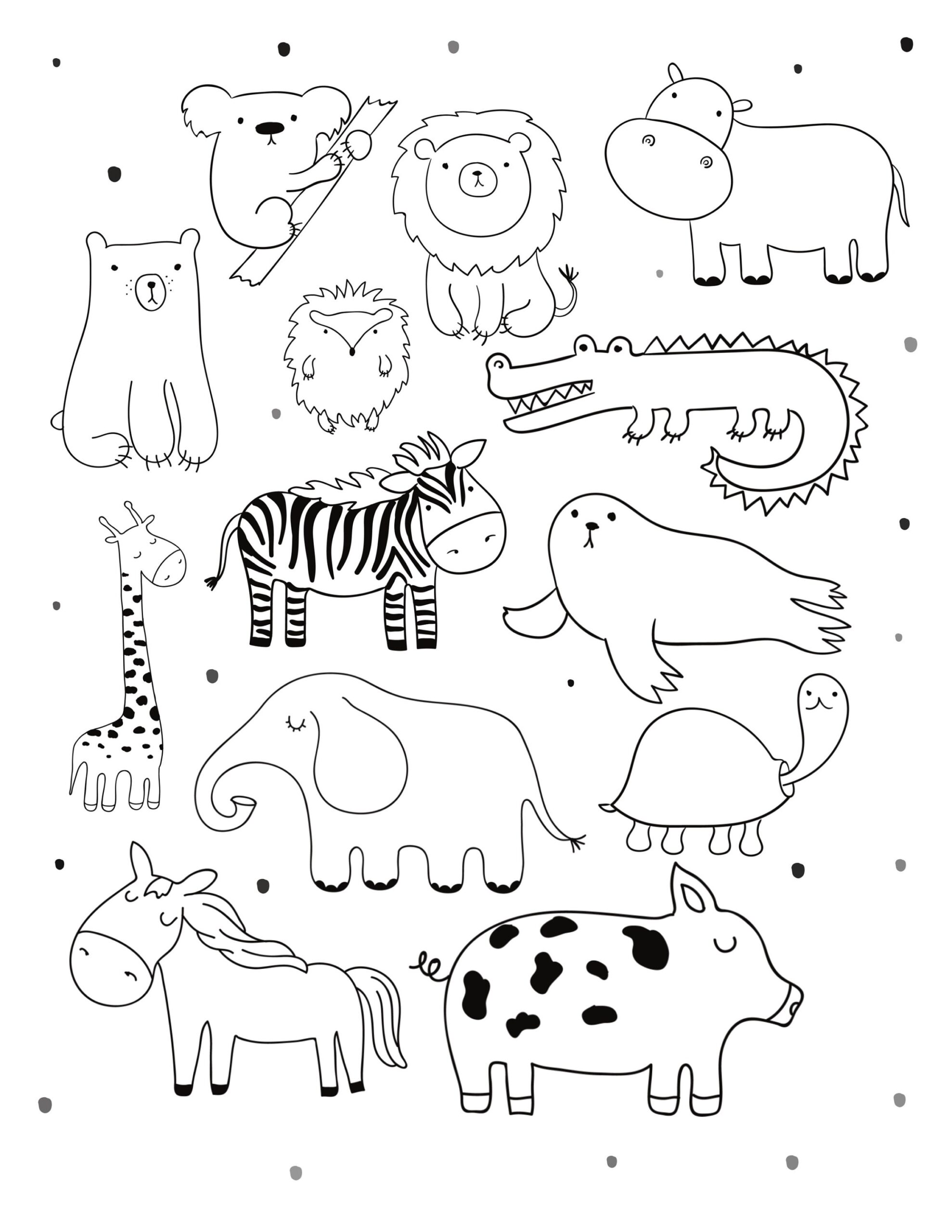 printable coloring pages zoo animals printable coloring pages zoo animals