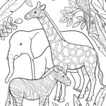 Zoo Animals Colouring In Activity Sheet Printables