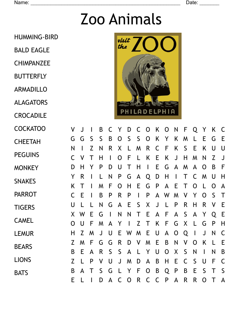 animal word search printable pdf animal word search printable pdf