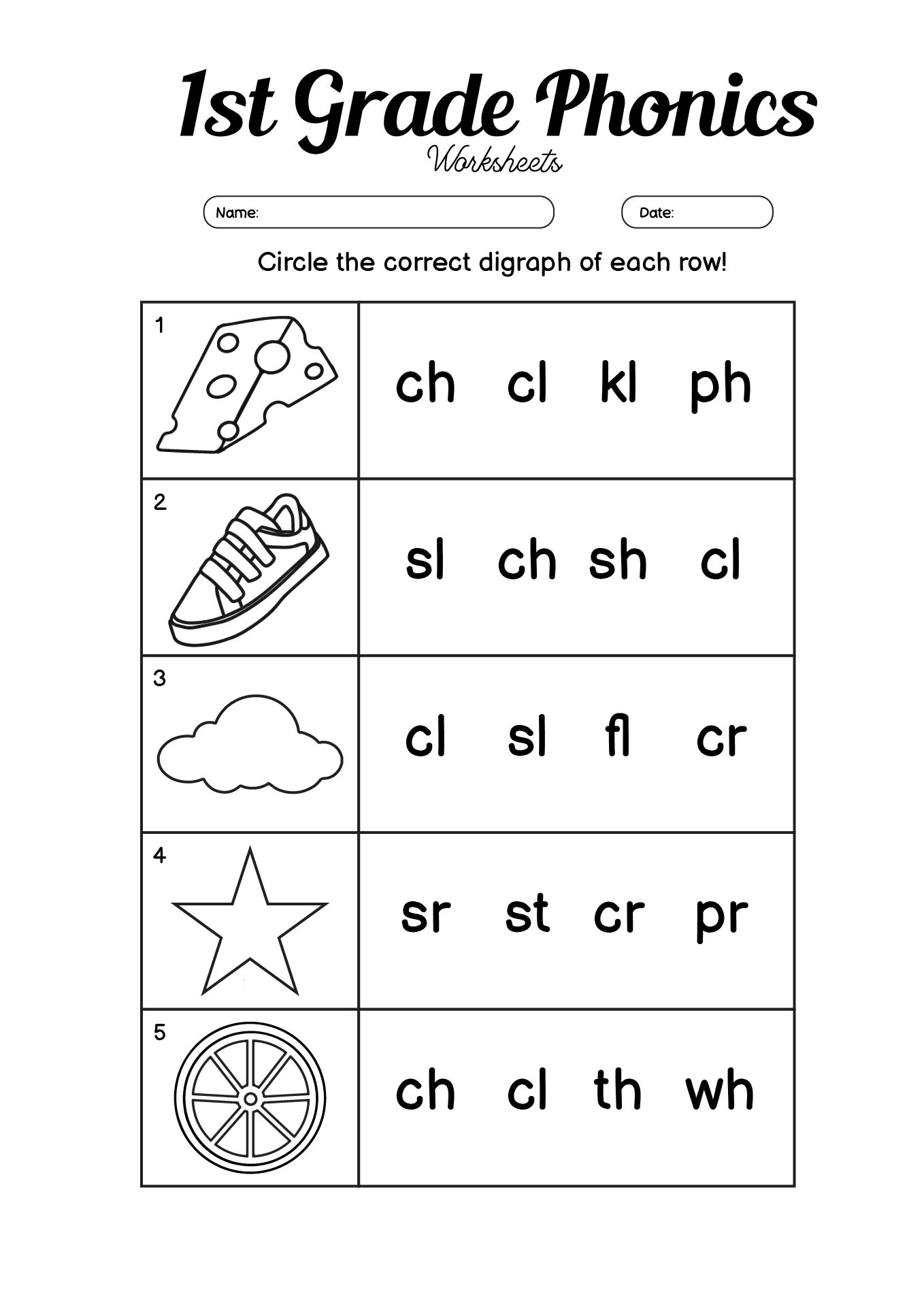 13 First Grade Phonics Worksheets Blends Free PDF At Worksheeto