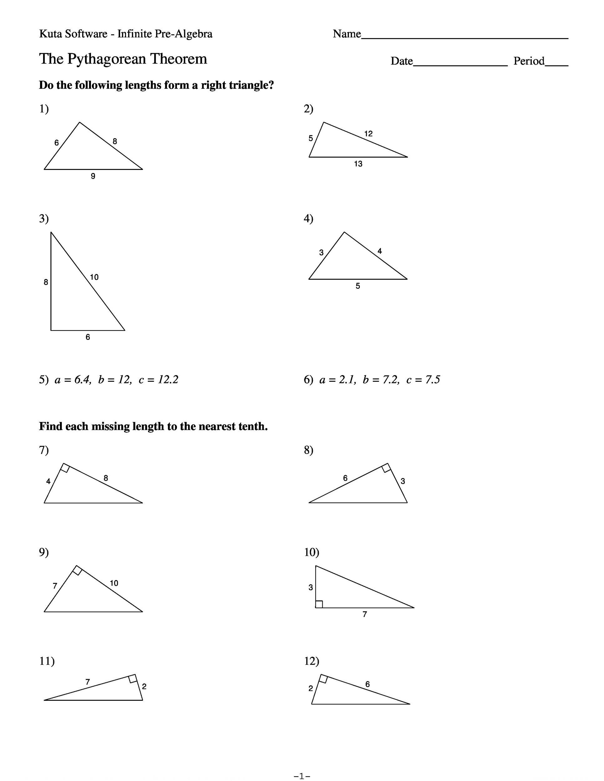 48 Pythagorean Theorem Worksheet With Answers Word PDF 48 Pythagorean Theorem Worksheet With Answers Word PDF