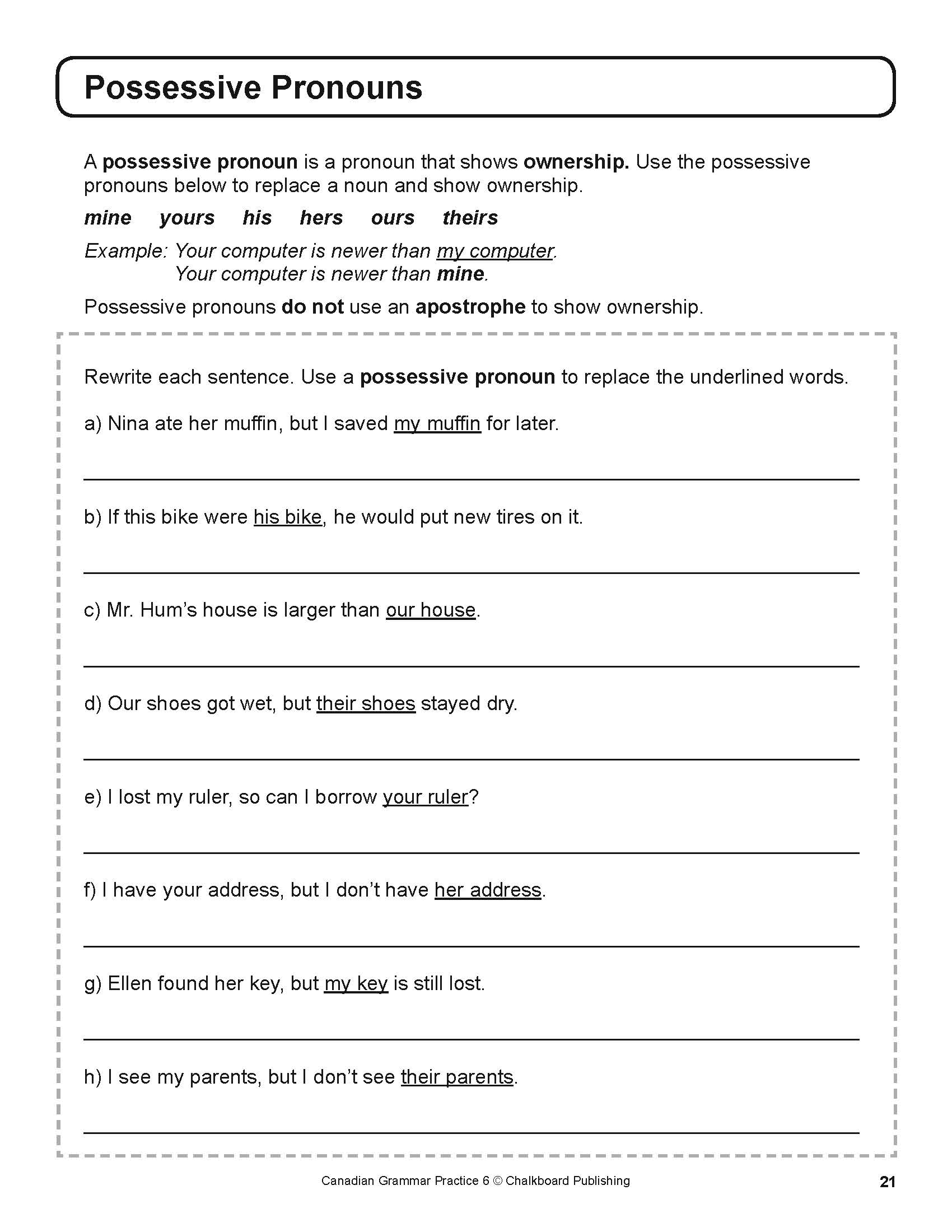 Canadian Grammar Practice Grade 6 Workbook Canadian Grammar Practice Grade 6 Workbook