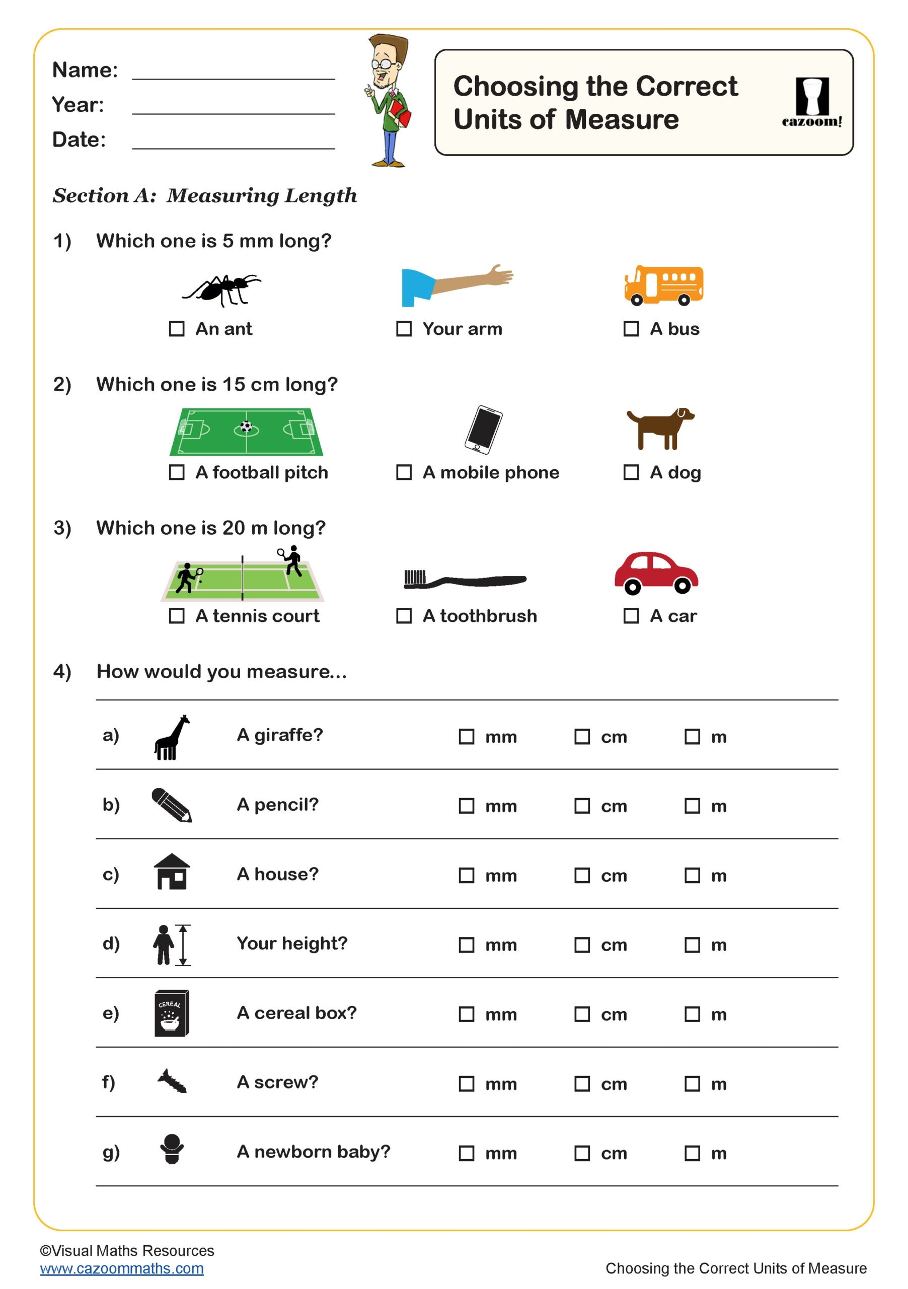 Choosing The Correct Units Of Measure Worksheet PDF Printable Number Worksheets Choosing The Correct Units Of Measure Worksheet PDF Printable Number Worksheets