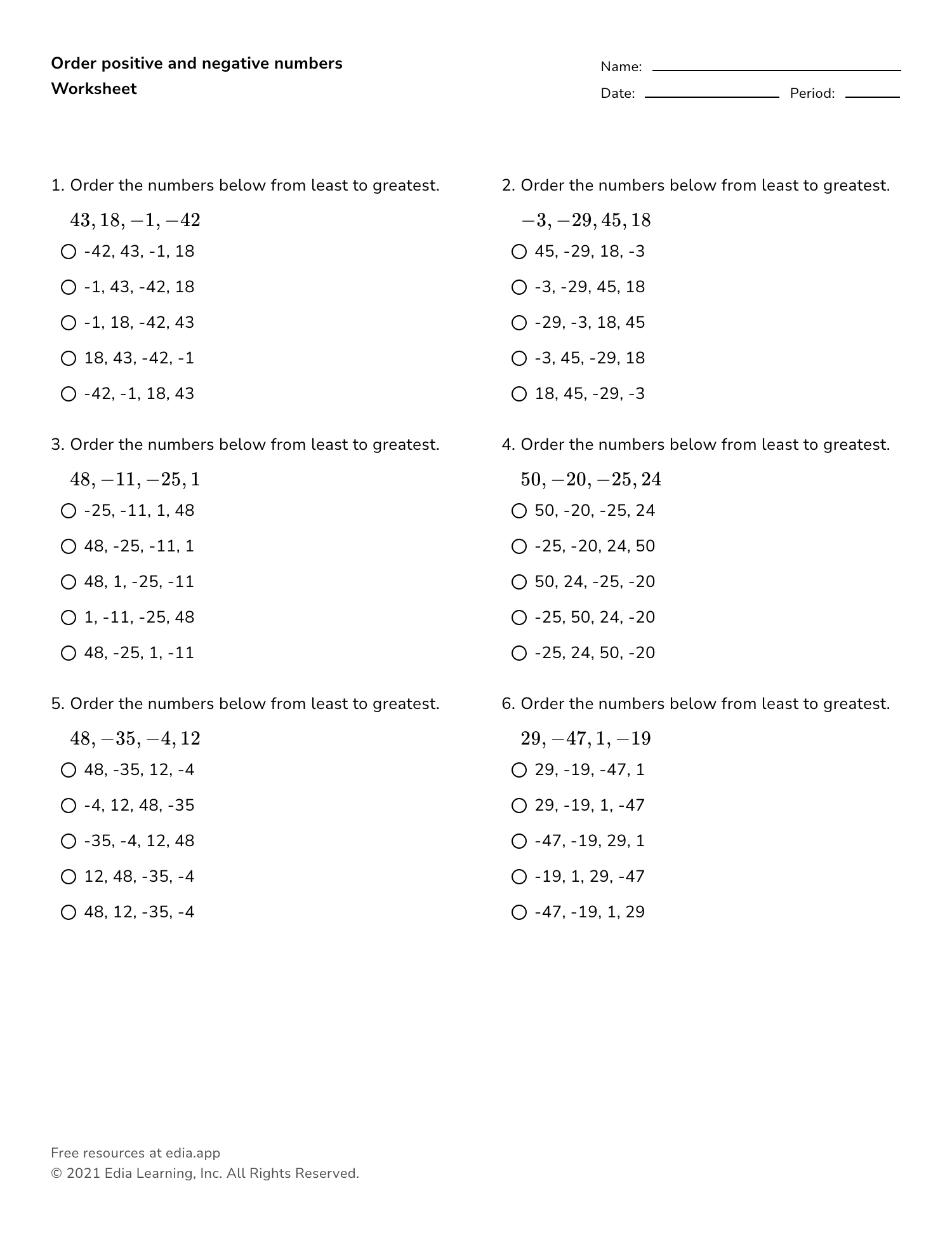 adding and subtracting positive and negative numbers worksheet adding and subtracting positive and negative numbers worksheet
