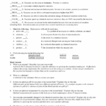 Enzymes Worksheet With Answer Key Exercises Biochemistry Docsity