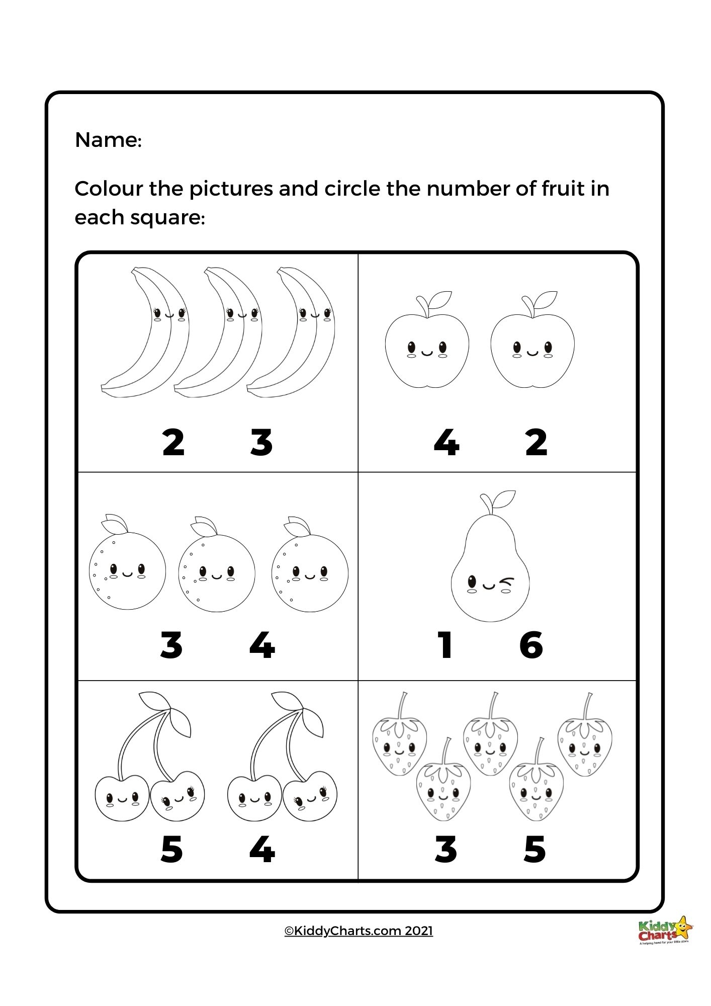pre k math worksheet