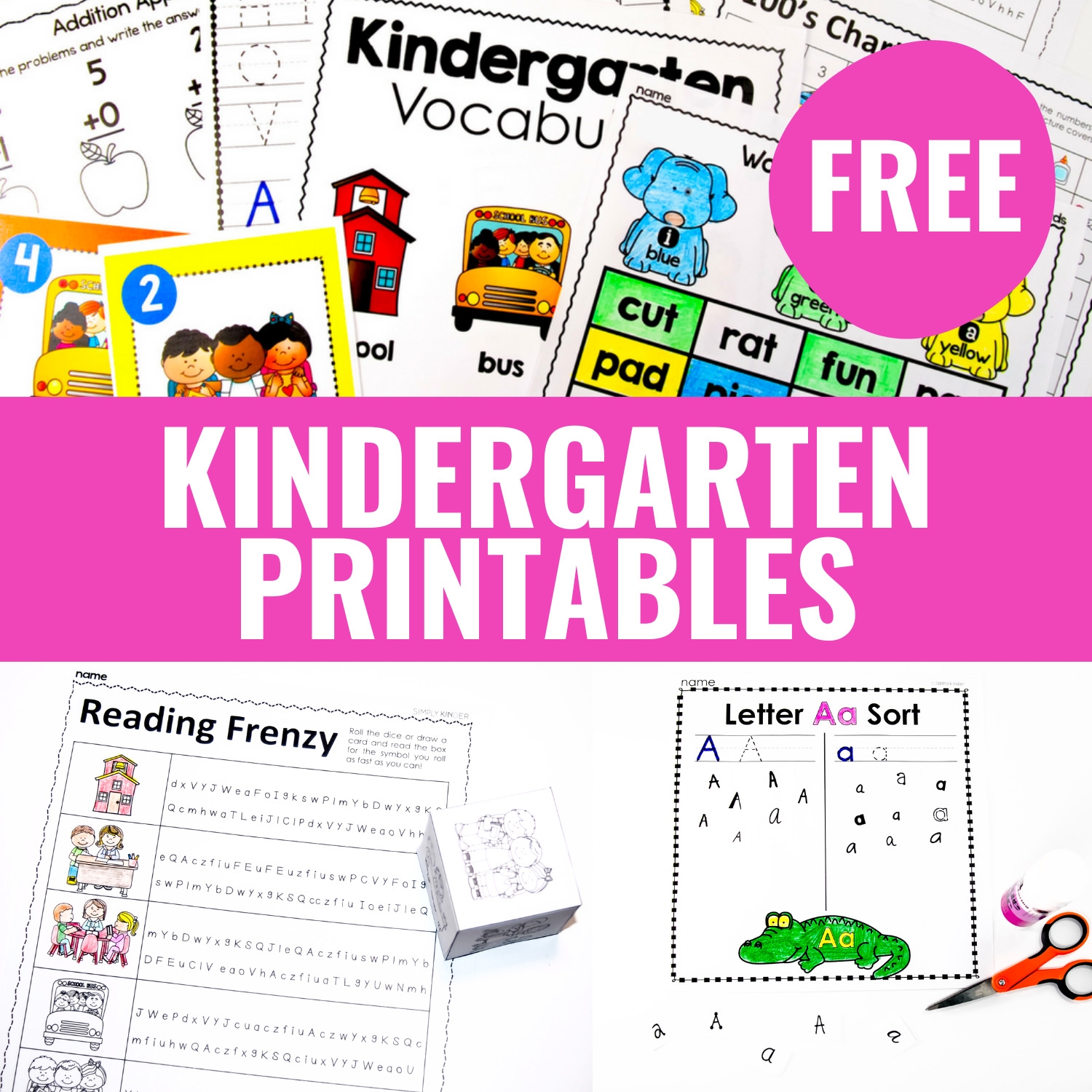 printable kindergarten worksheets free printable kindergarten worksheets free
