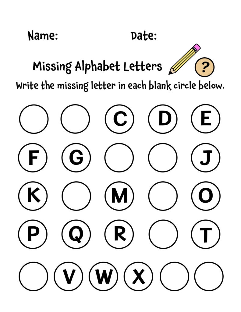 Free Missing Letters Worksheets For Preschool The Hollydog Blog Free Missing Letters Worksheets For Preschool The Hollydog Blog