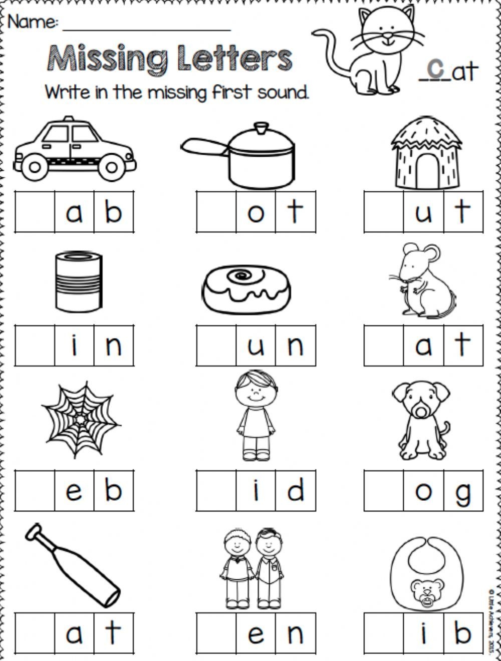 Missing Letter Worksheets Free Printable Preschool Missing Letter Worksheets Free Printable Preschool