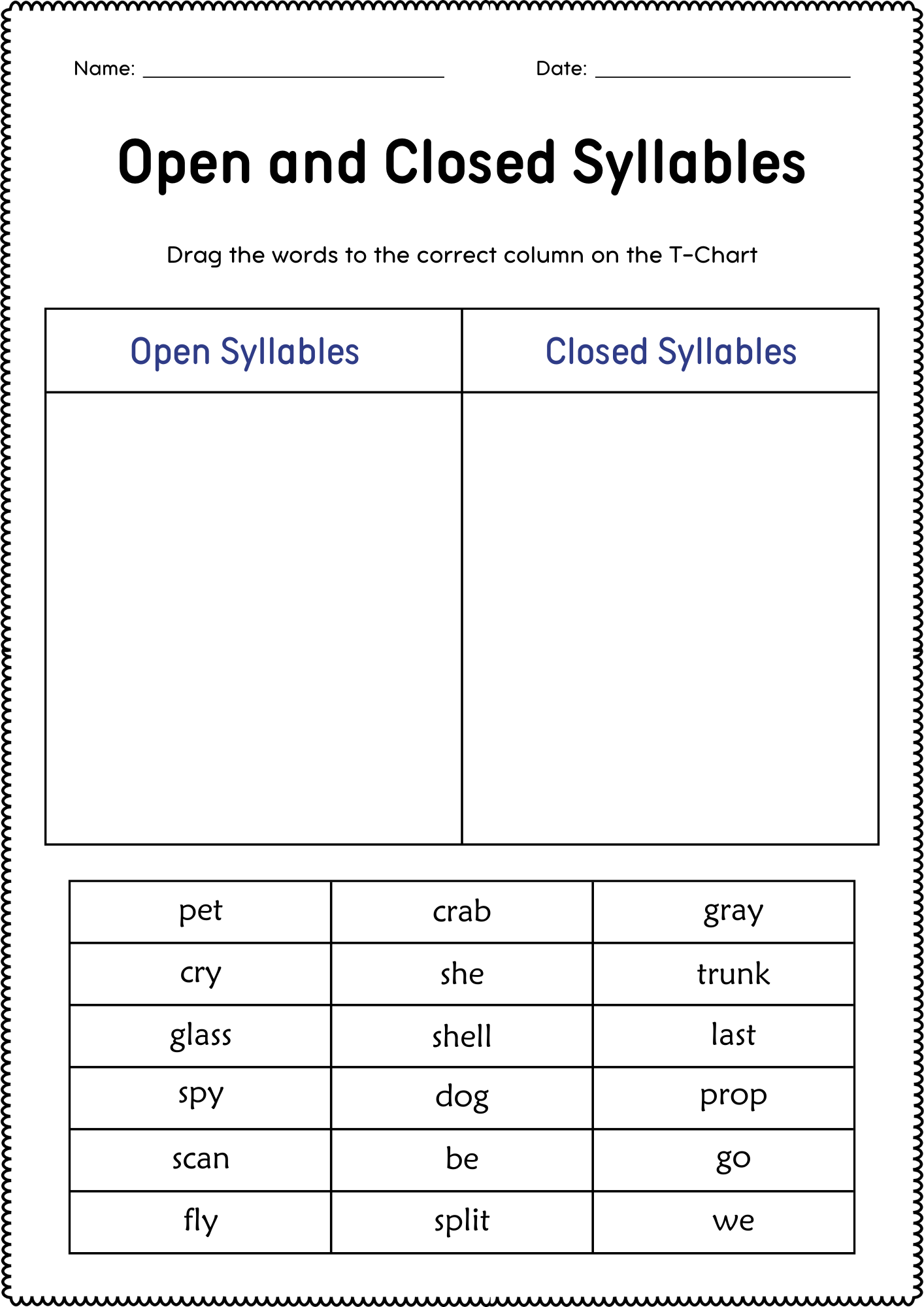 Open And Closed Syllables Grammar Worksheets Open And Closed Syllable Sort Teaching Resources Open And Closed Syllables Grammar Worksheets Open And Closed Syllable Sort Teaching Resources