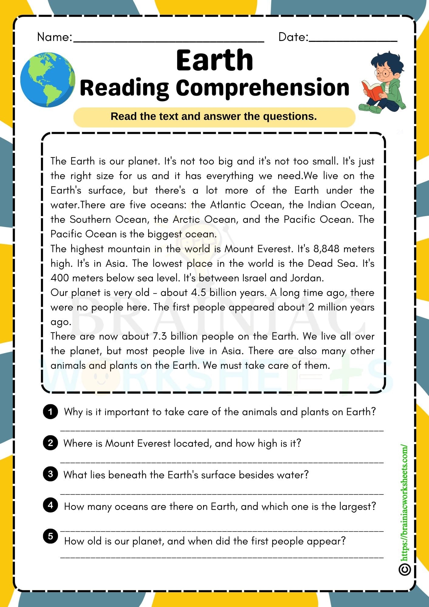 reading comprehension worksheets 5th grade reading comprehension worksheets 5th grade