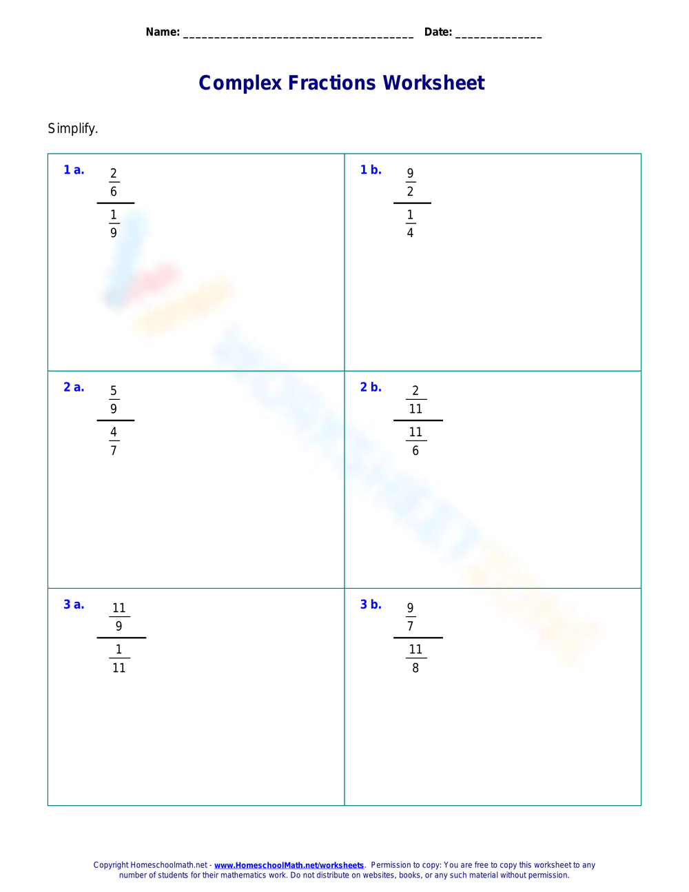 Printable Grade 7 Complex Fractions Worksheets Printable Grade 7 Complex Fractions Worksheets