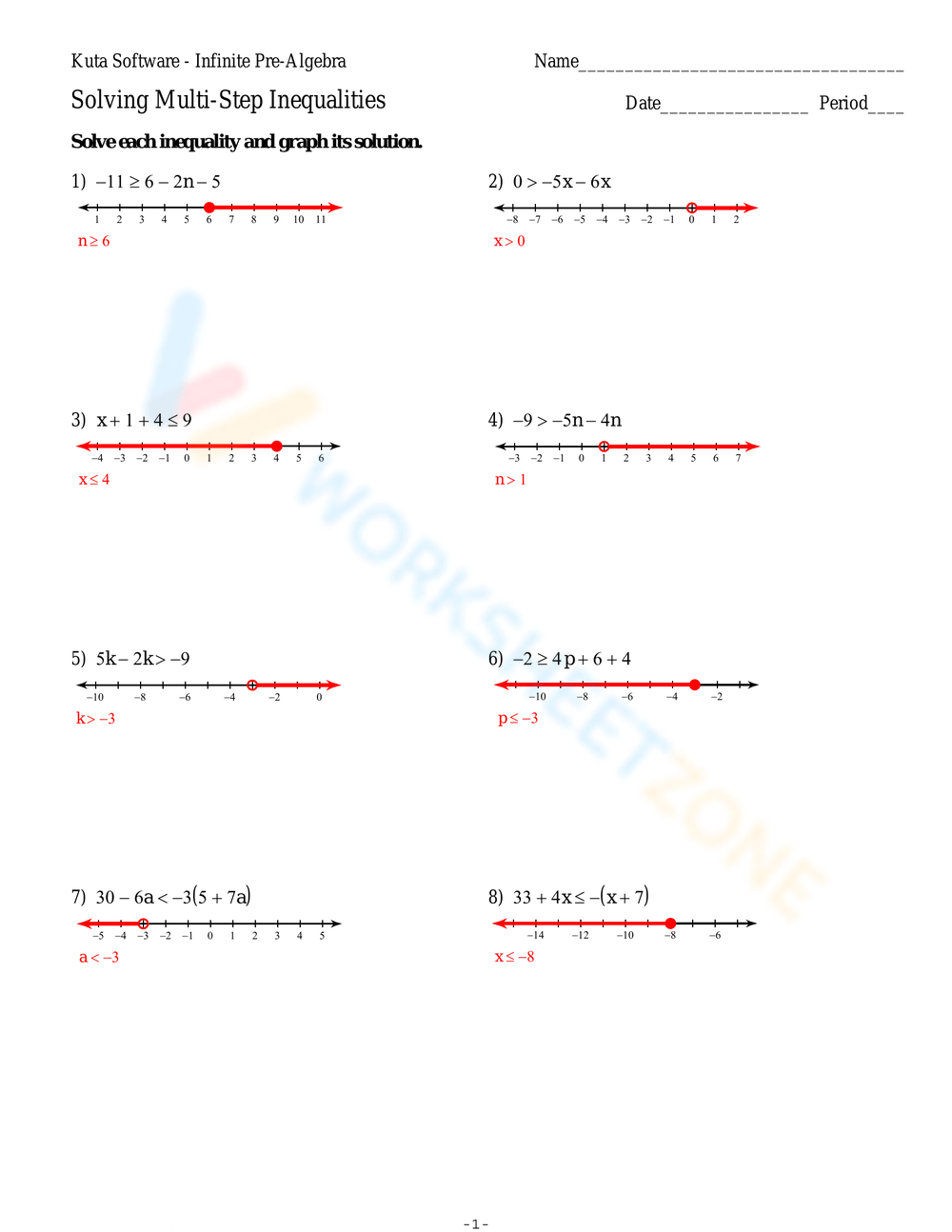 Printable Multi Step Inequalities Worksheets Download Printable Multi Step Inequalities Worksheets Download