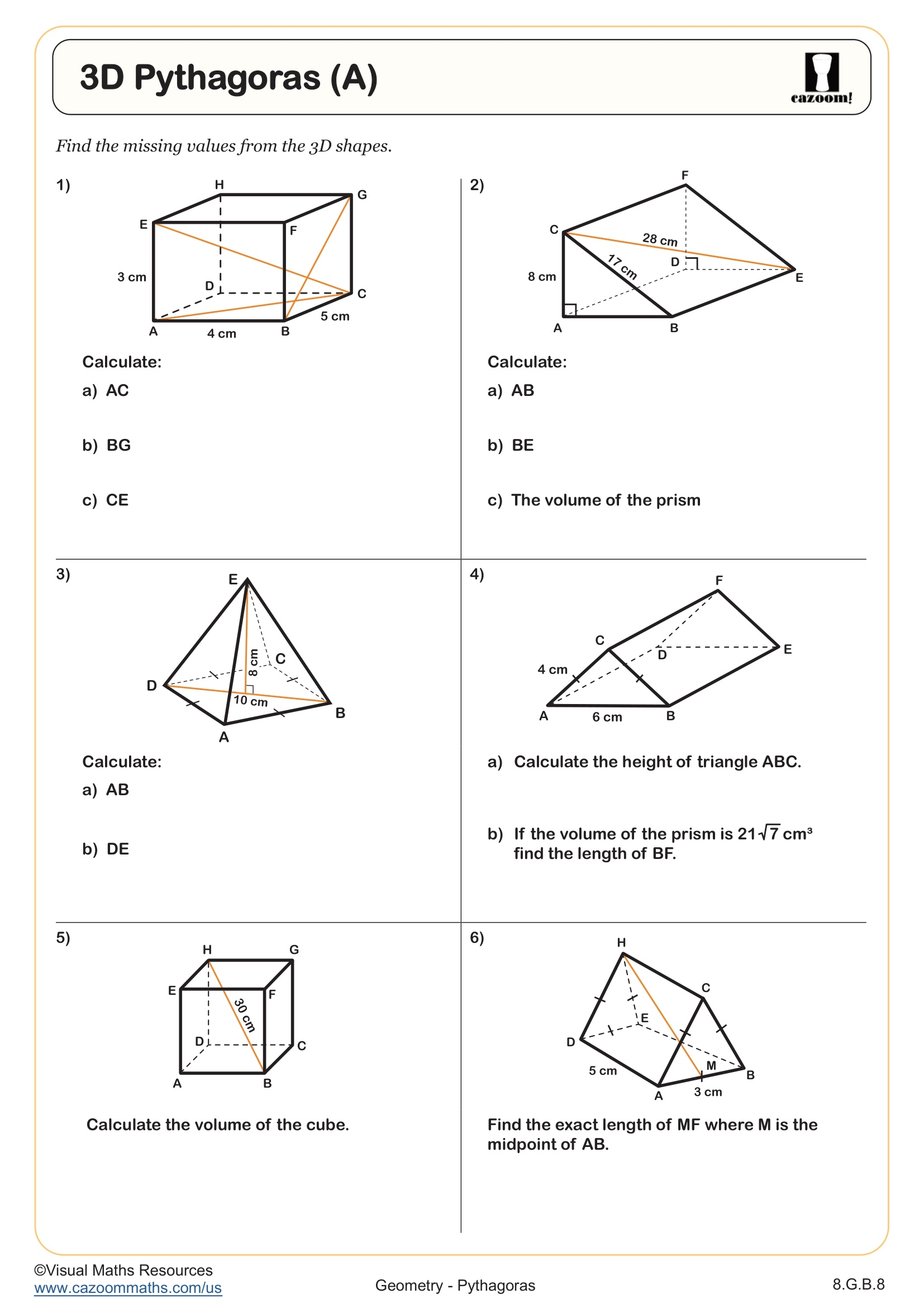 the pythagorean theorem worksheet the pythagorean theorem worksheet