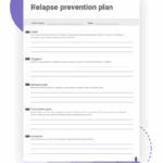 Relapse Prevention Plan Template