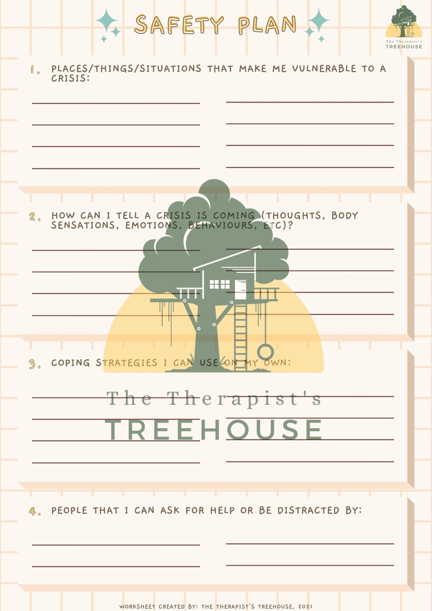 Safety Plan Worksheet For Teens Therapy Worksheets And Tools Etsy Safety Plan Worksheet For Teens Therapy Worksheets And Tools Etsy