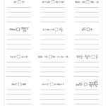 Showing Expressions As Equivalent Worksheet Printable PDF Worksheets